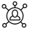 Connected Experience - Person's Profile Sketch Illustrating a Network of Expertise Sketch Showing Person's Profile as Connected Network - Representing Experience