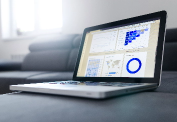 Product Dashboard on Laptop Screen - Audit Resemblance